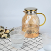 Yellow Color Glass Teapot