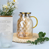 Yellow Color Glass Teapot