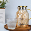 Yellow Color Glass Teapot