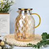 Yellow Color Glass Teapot