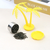 Coconut tree shaped silicone tea filter