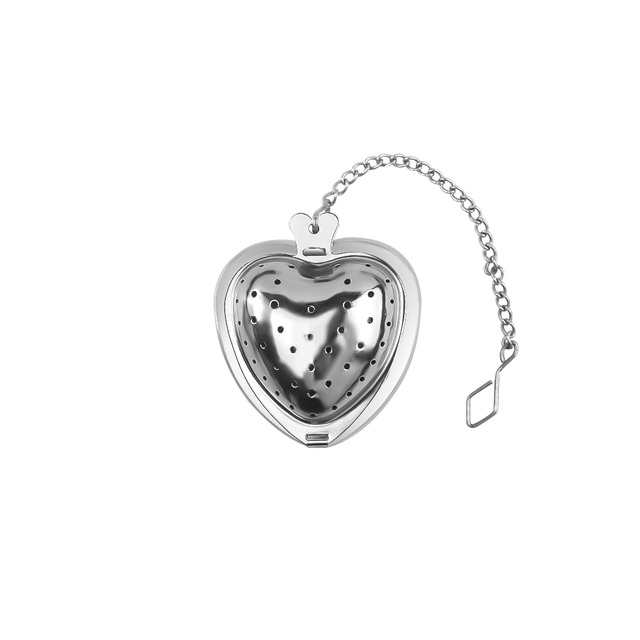heart shape tea infuser with chain
