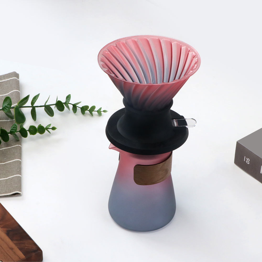 Pour-over coffee filter cup set