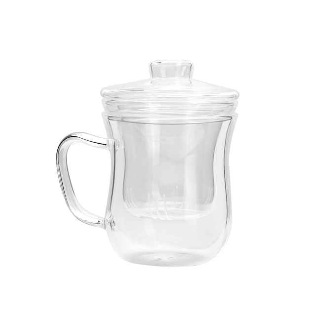 Glass Cup with Lid