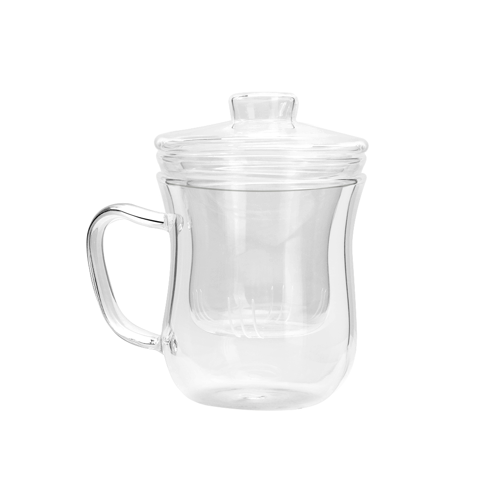 Glass Cup with Lid