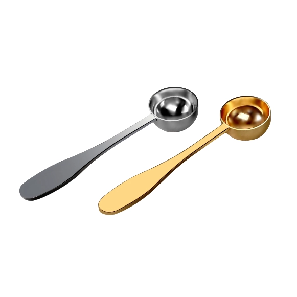 Gold stainless steel measuring spoon