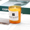 amber orange scented candle