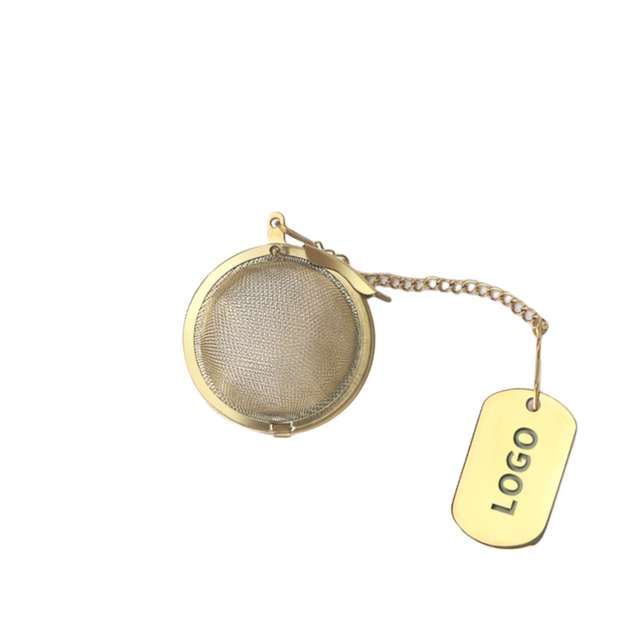 Gold Ball shape tea infuser with chains
