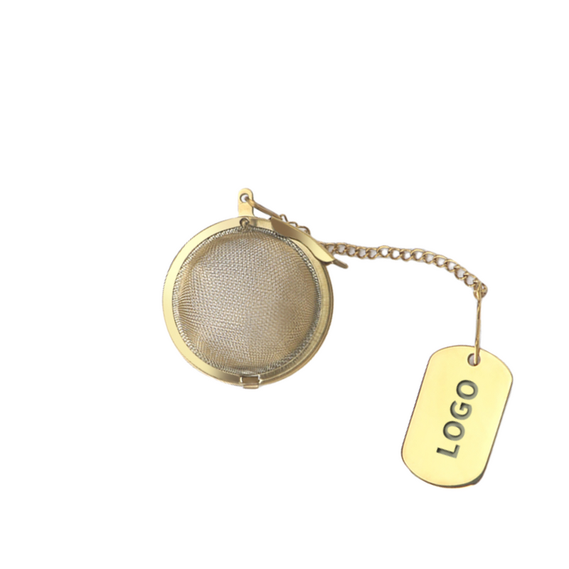 Gold Ball shape tea infuser with chains