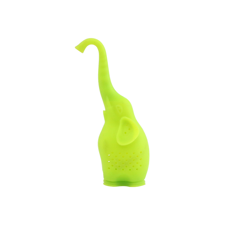 Elephant shaped silicone tea filter
