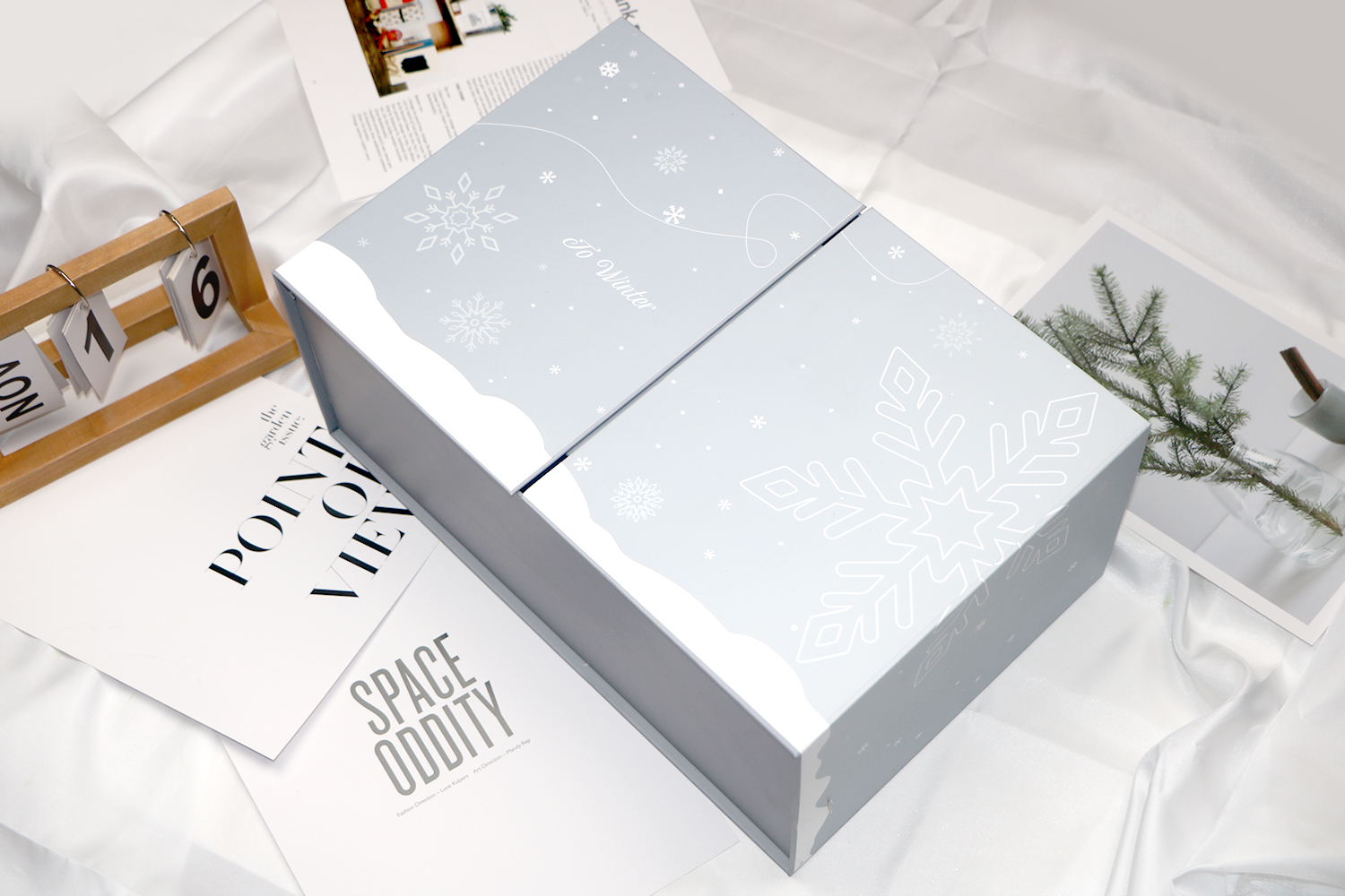 Winter bronze-colored tea brewing set