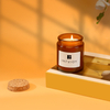 Cork sealed bottle scented candle
