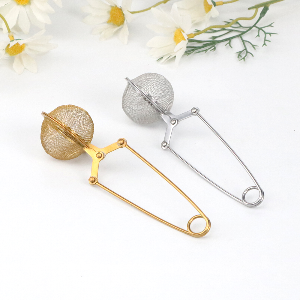 Mesh Ball Shape Tea Infuser with Clamp