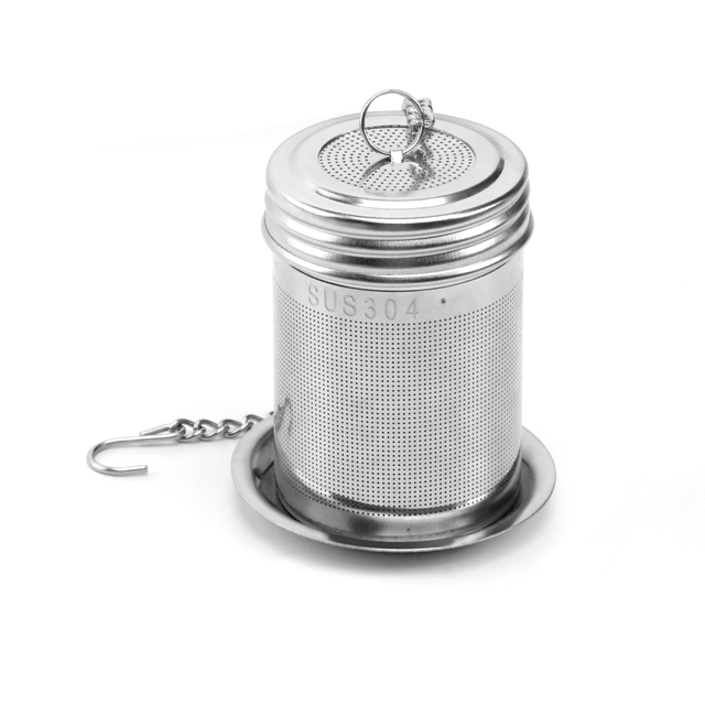 Basket shape tea infuser with chain