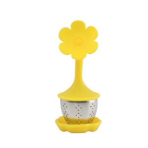 Flower shape silicone tea filter