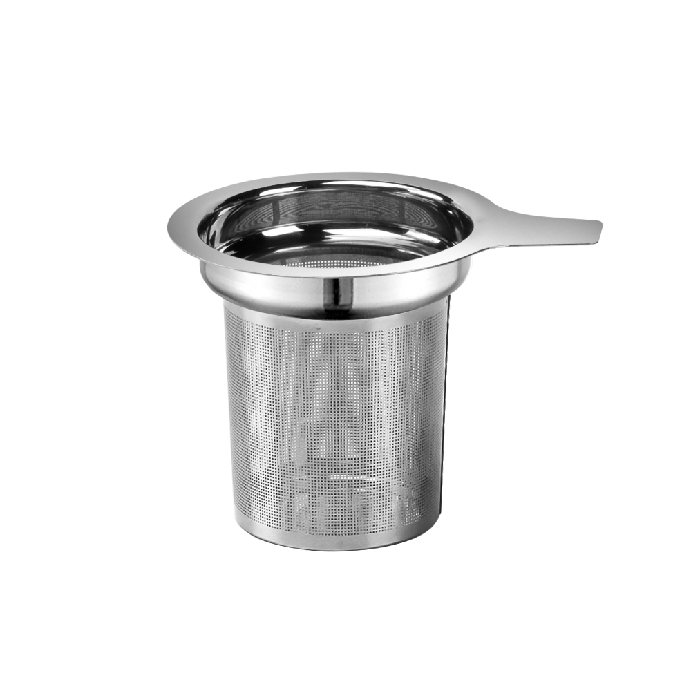 Basket tea infuser with handle