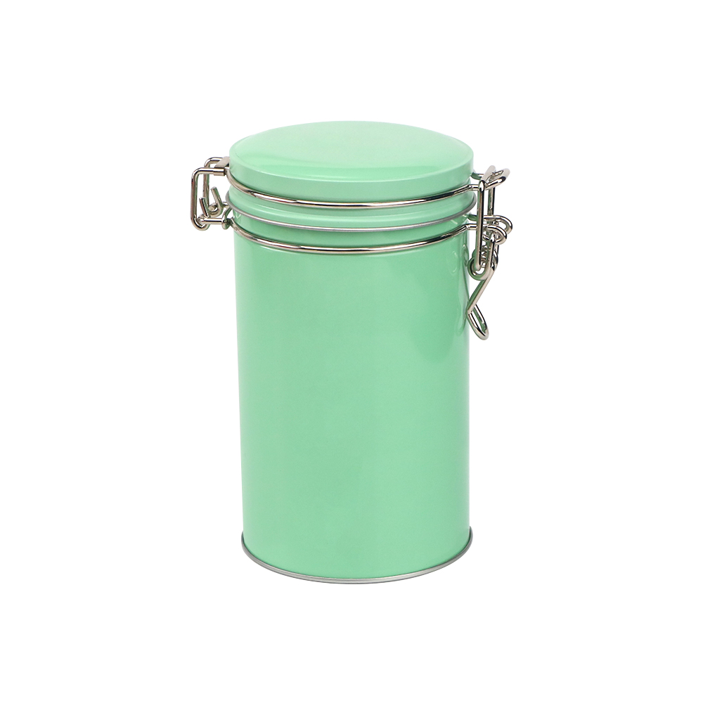 Clasp type tinplate tea can