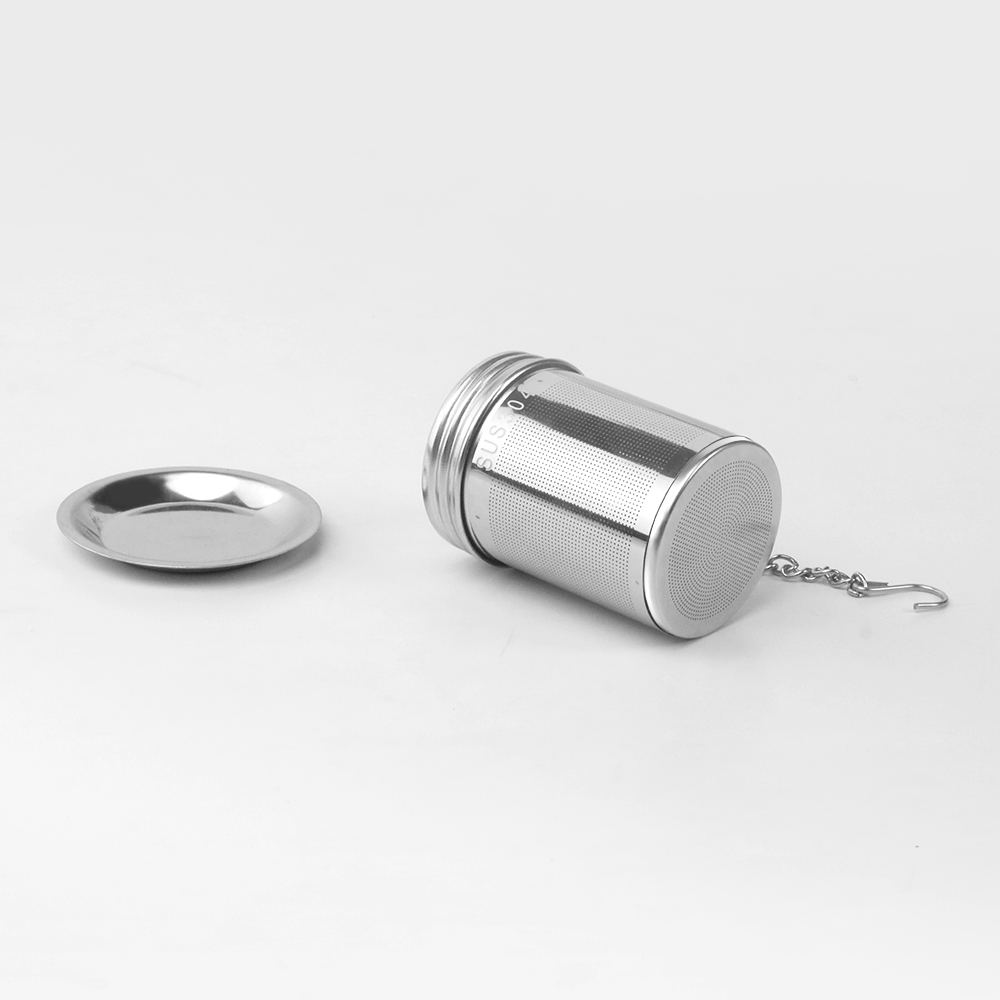 Basket shape tea infuser with chain