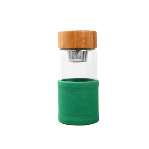 Water Bottle with Bamboo Lid 