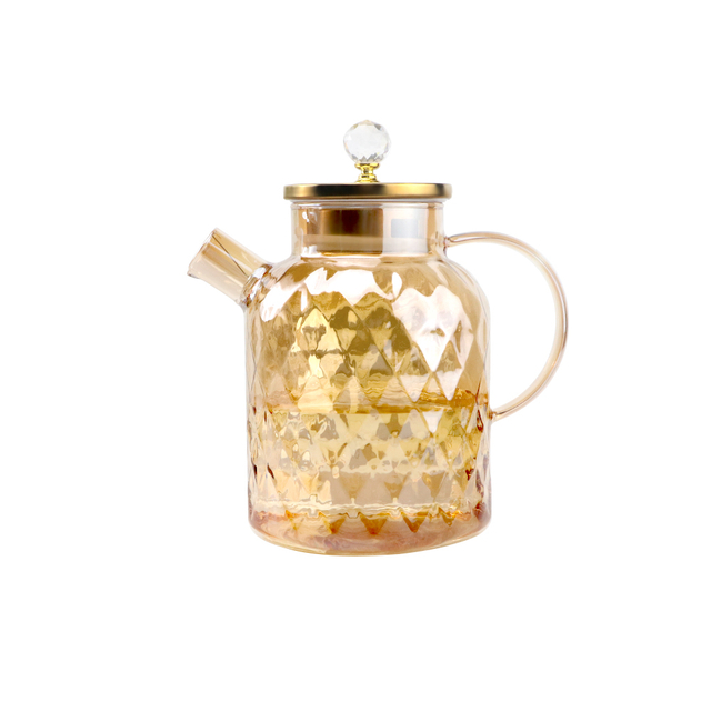 Crystal pearl cup and pot set