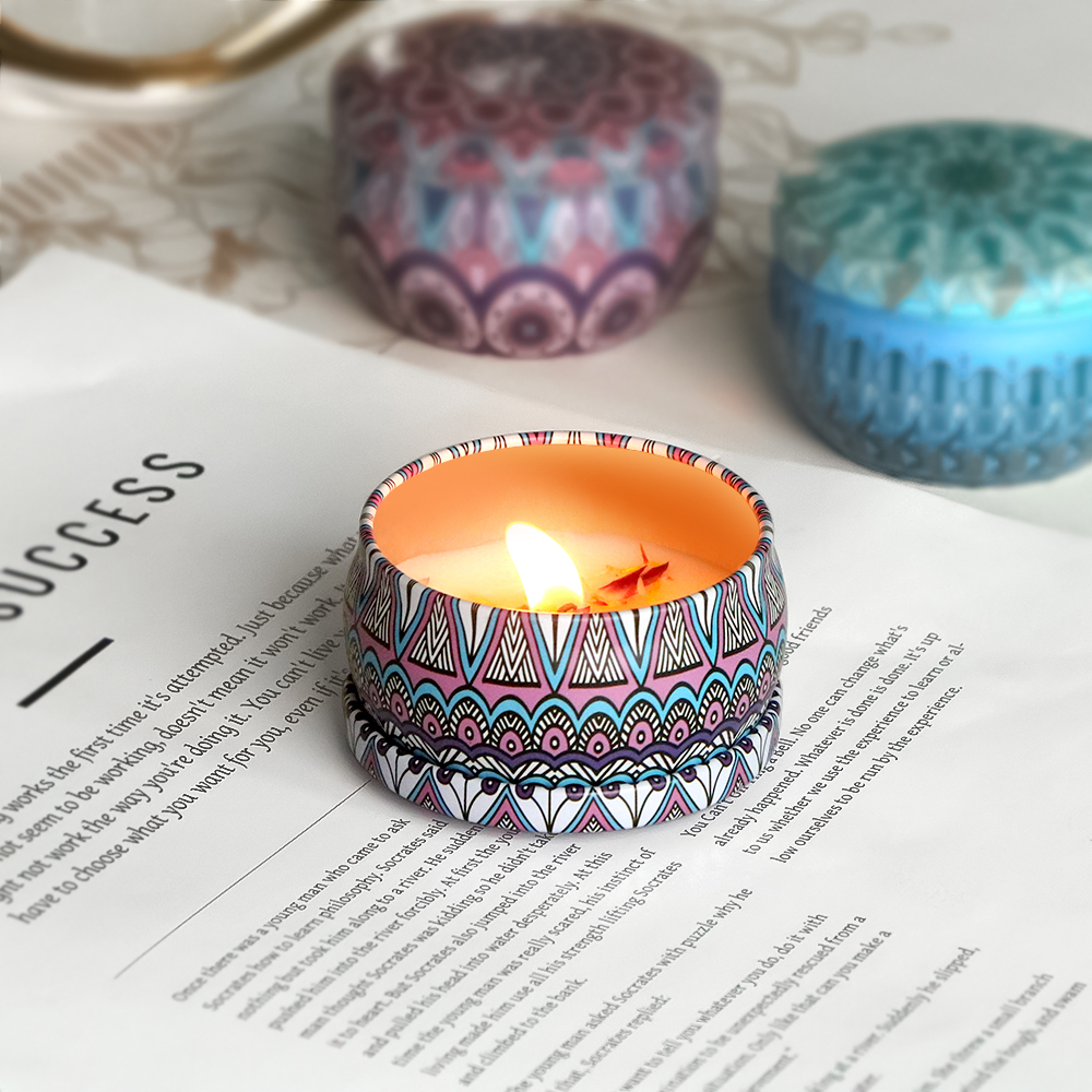 tinplate box scented candle