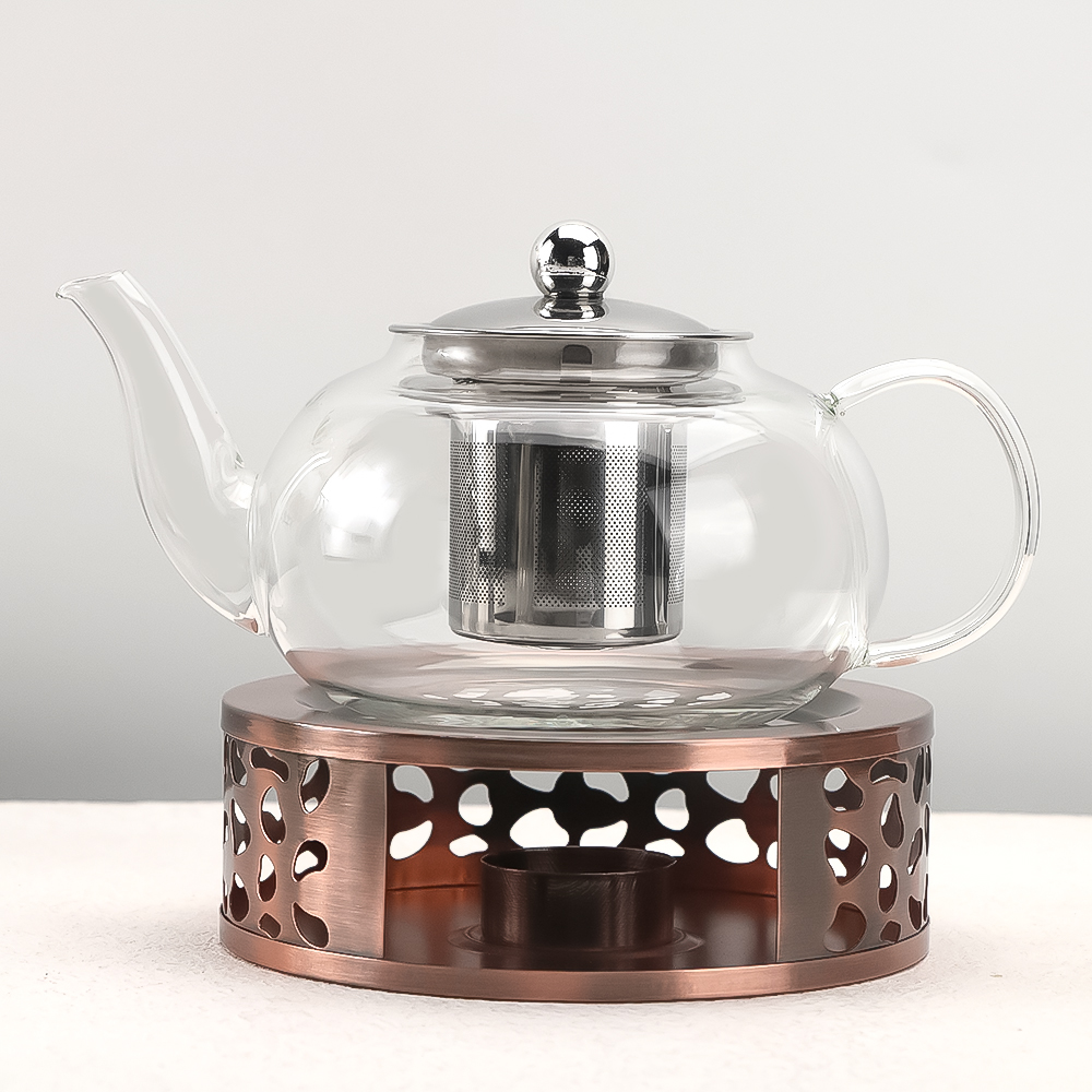 Flower Glass Teapot