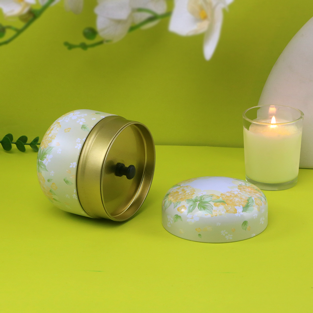 Sealed round tea canister