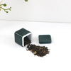 small square tea jar