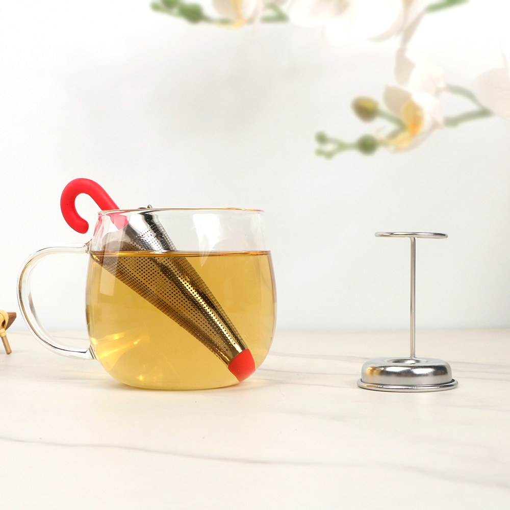 Umbrella shaped tea filter