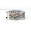 Stainless steel fan-shaped tea warmer