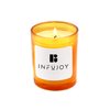 amber orange scented candle