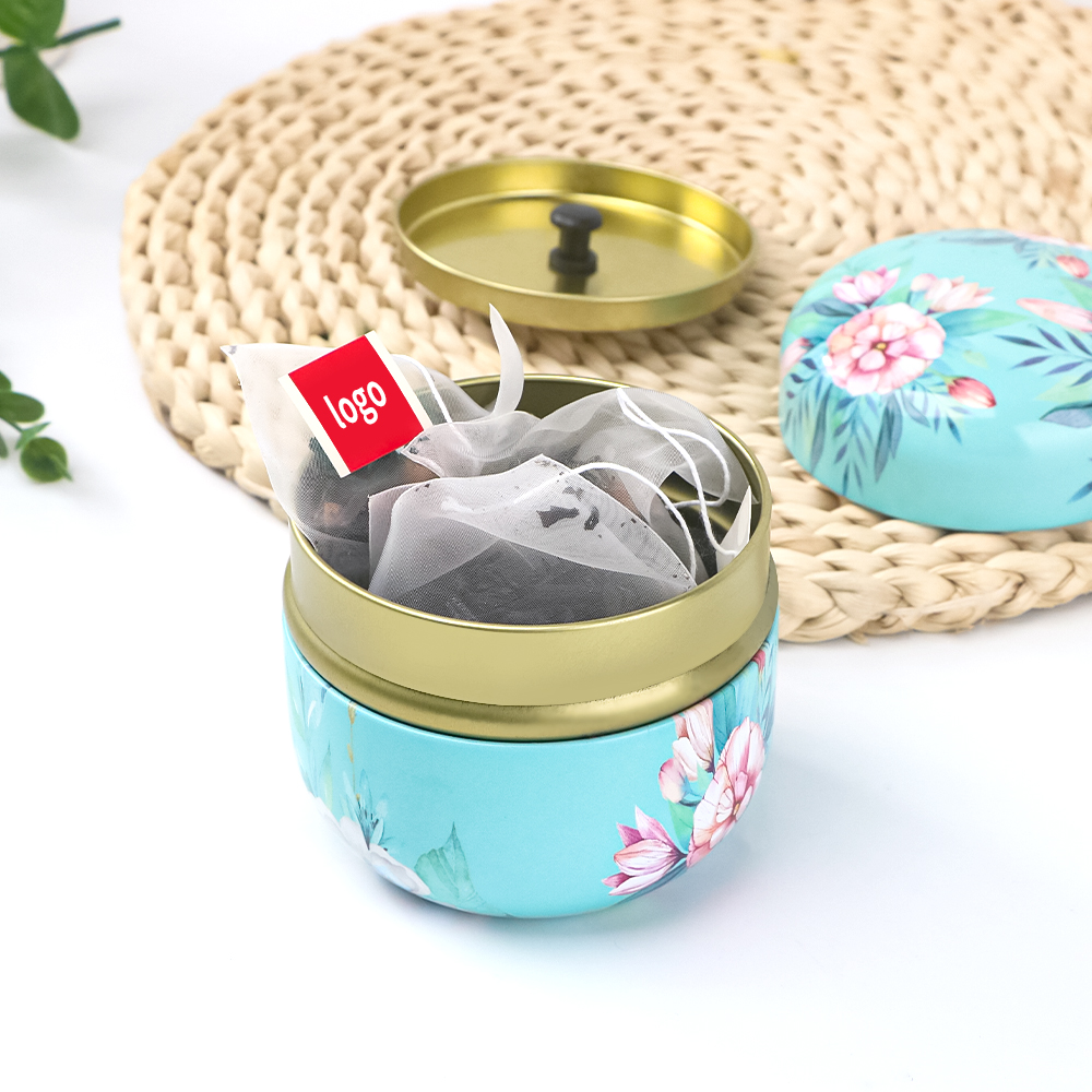 Sealed round tea canister