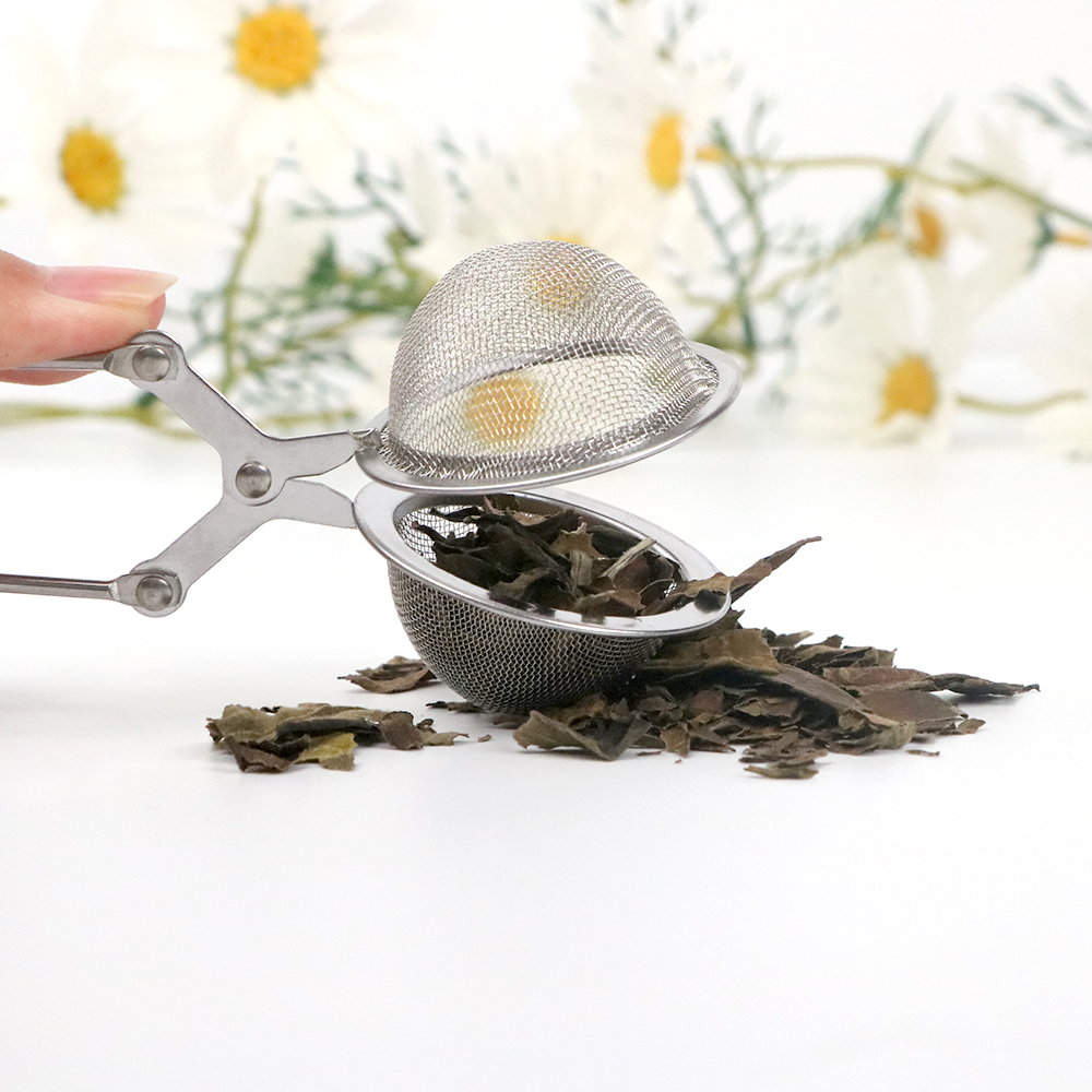 Mesh Ball Shape Tea Infuser with Clamp
