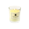 Simple scented candle in clear glass