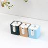 small square tea jar