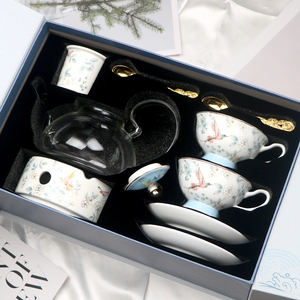 Summer blue teapot set