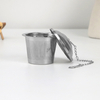 Basket tea infuser with chain