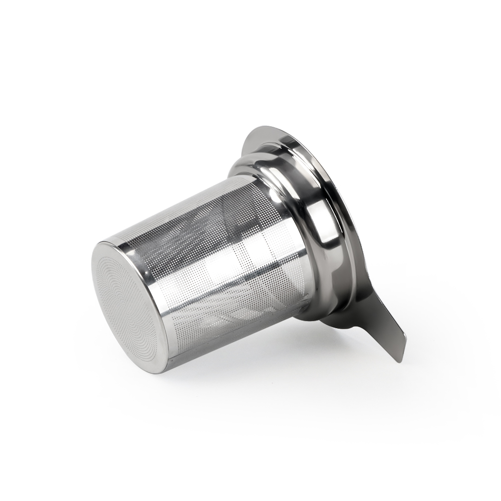 Basket tea infuser with handle