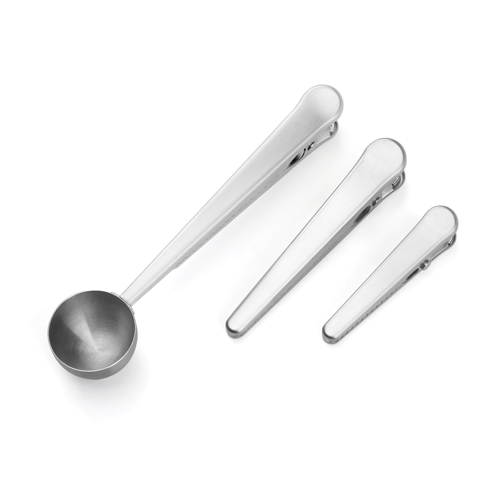 Coffee spoon set with clip