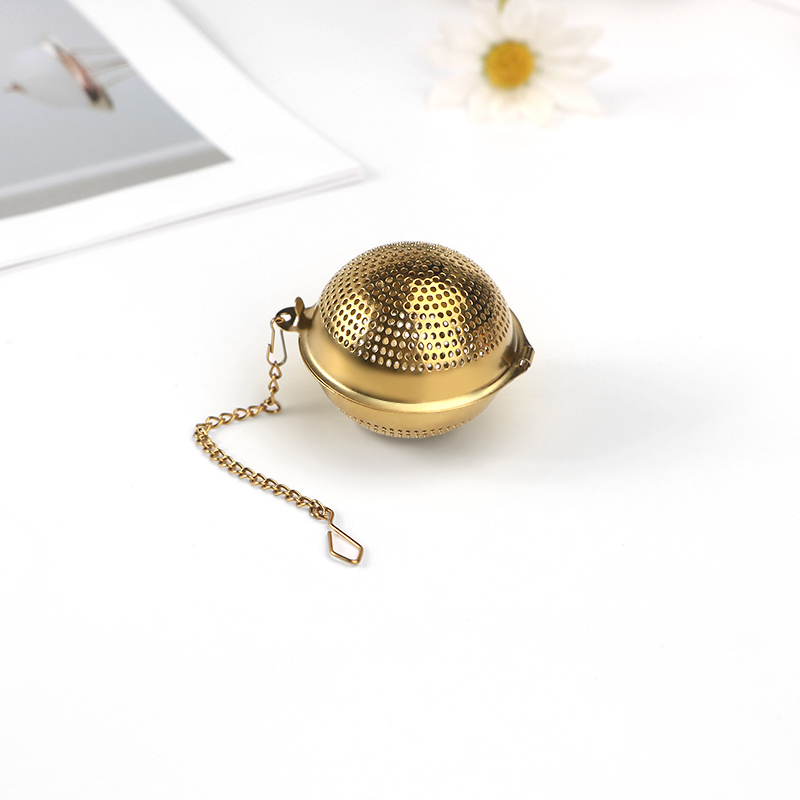 Multihole Ball shape tea infuser with chain