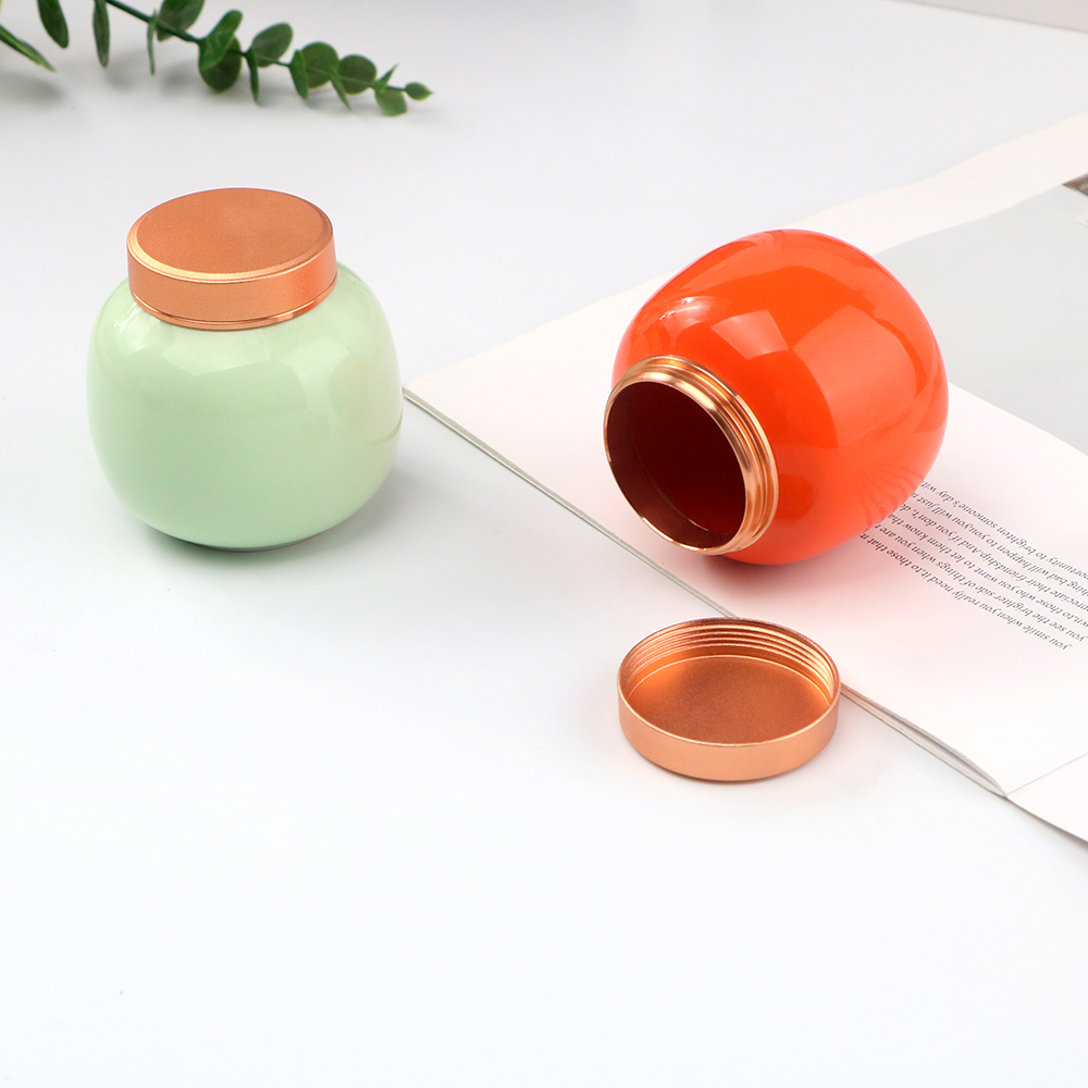 Ceramic tea jar