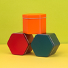 Hexagonal tea tin