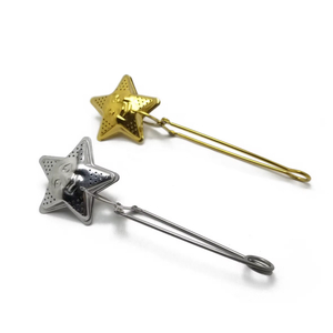 Smiley star tea filter with handle