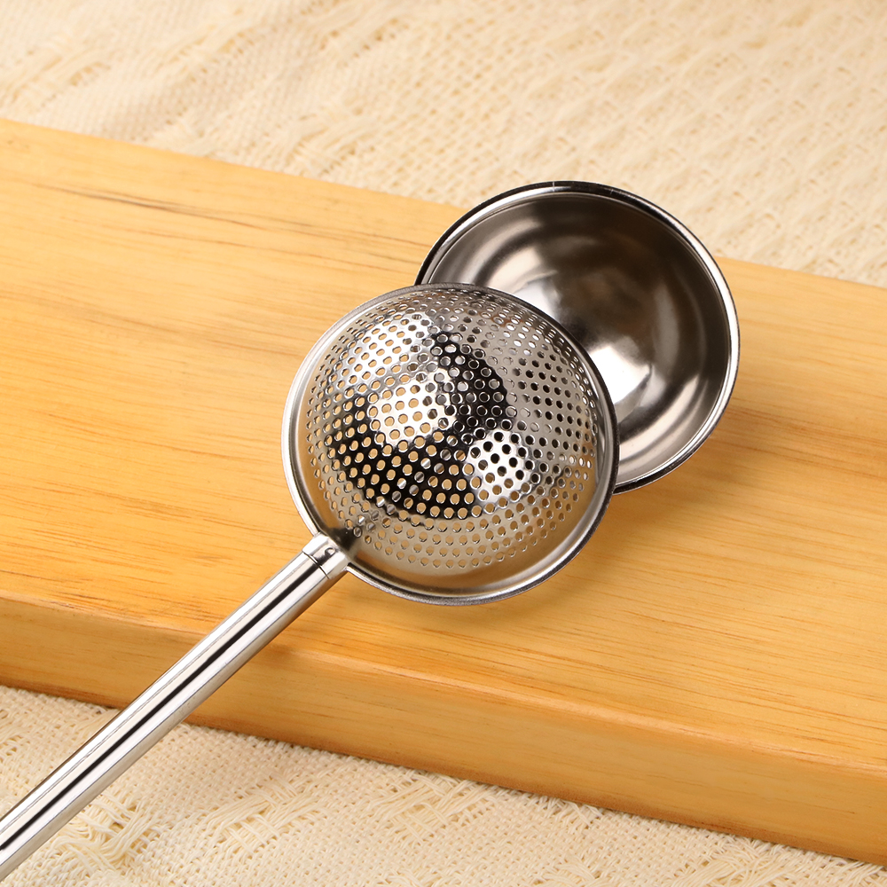 Push-rod type handle tea strainer