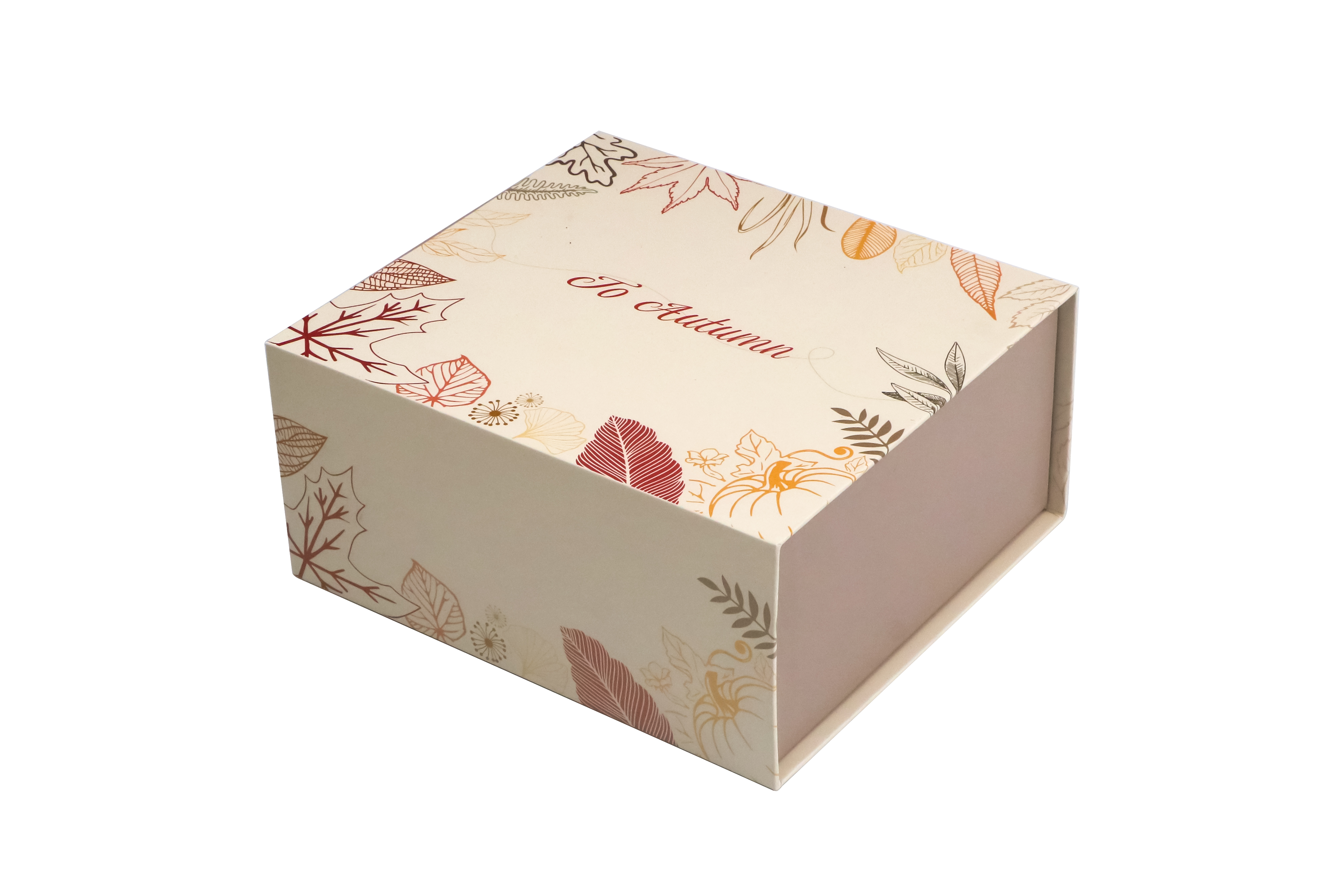 Autumn-themed small gift box