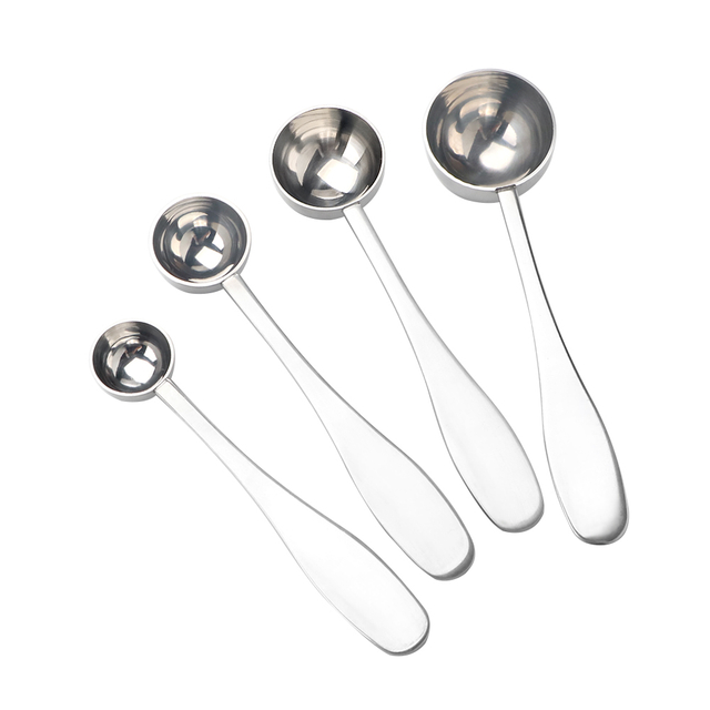 Multi-size stainless steel measuring spoon
