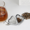  heart shape tea infuser with chain