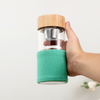 Water Bottle with Bamboo Lid 