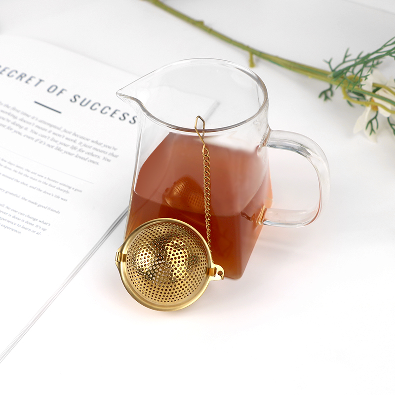 Multihole Ball shape tea infuser with chain