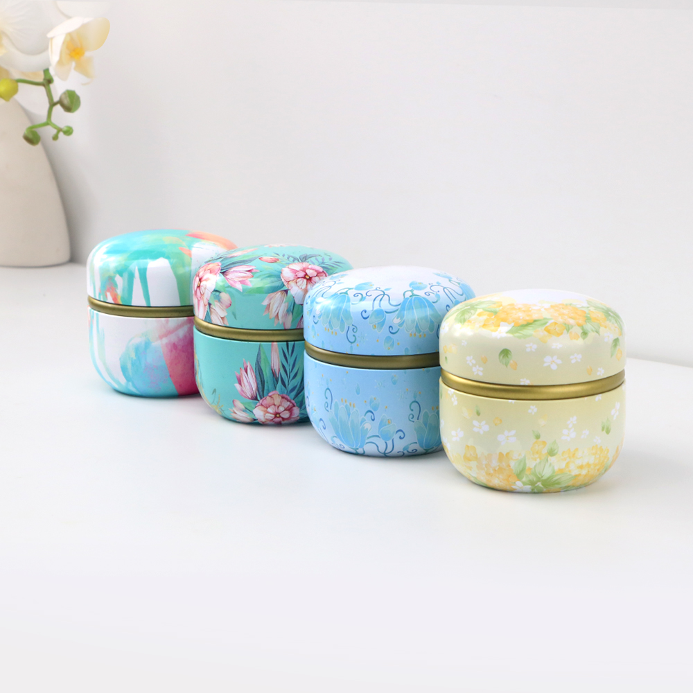 Sealed round tea canister